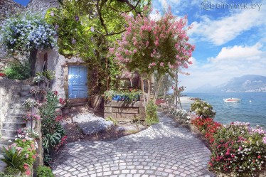 Фотообои De-Art Улочка у моря